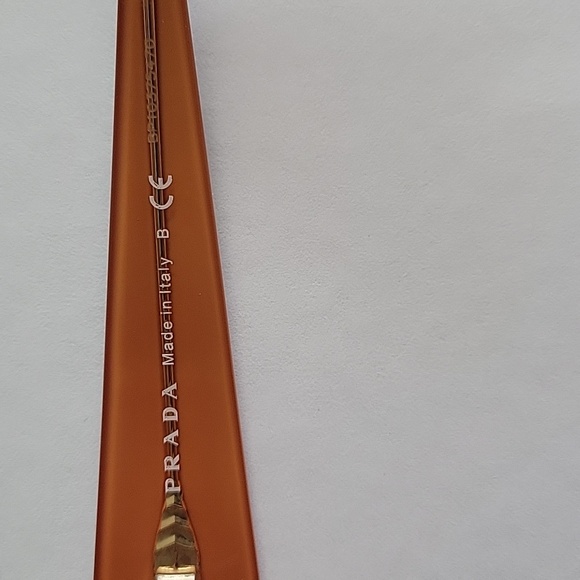 Prada Womens Designer Eyeglasses VBR 10F Black Italy Vintage - Picture 4 of 7